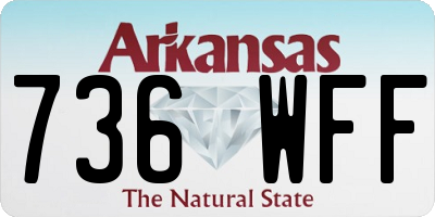 AR license plate 736WFF