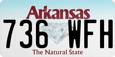 AR license plate 736WFH