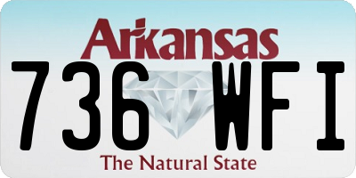 AR license plate 736WFI
