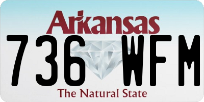 AR license plate 736WFM