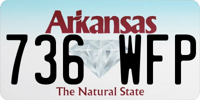 AR license plate 736WFP