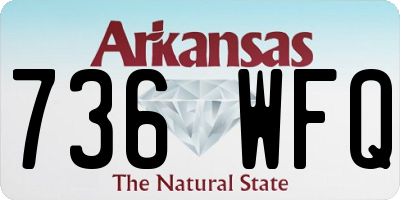 AR license plate 736WFQ