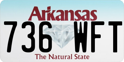 AR license plate 736WFT