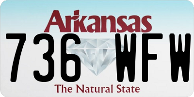 AR license plate 736WFW