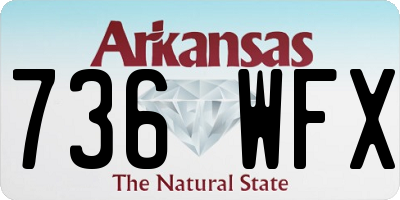 AR license plate 736WFX