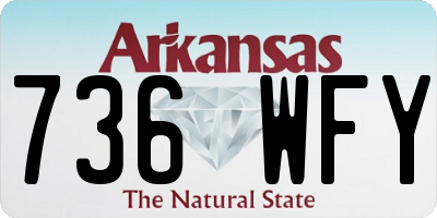AR license plate 736WFY