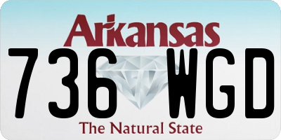 AR license plate 736WGD