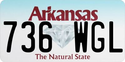 AR license plate 736WGL