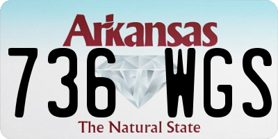 AR license plate 736WGS