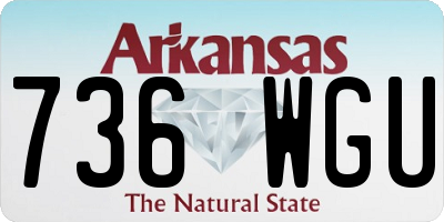 AR license plate 736WGU