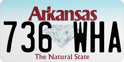 AR license plate 736WHA