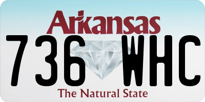 AR license plate 736WHC