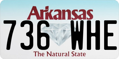 AR license plate 736WHE