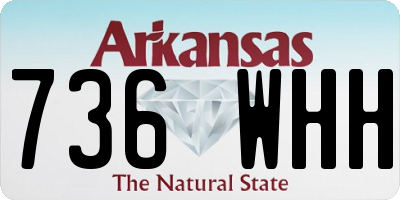 AR license plate 736WHH