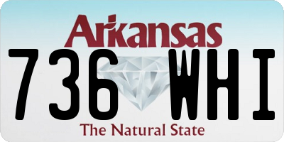 AR license plate 736WHI