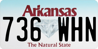 AR license plate 736WHN