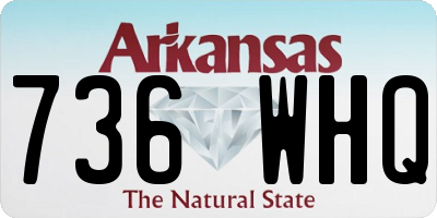 AR license plate 736WHQ