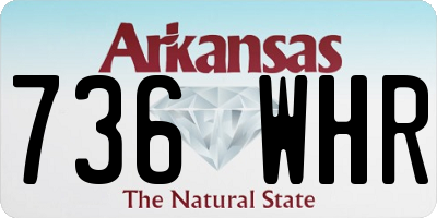 AR license plate 736WHR