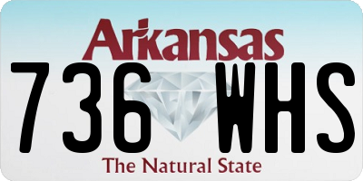 AR license plate 736WHS