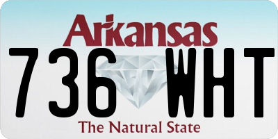 AR license plate 736WHT