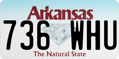 AR license plate 736WHU
