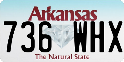 AR license plate 736WHX