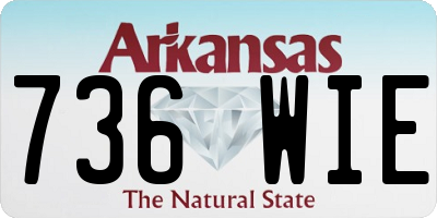 AR license plate 736WIE