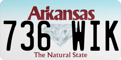 AR license plate 736WIK