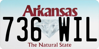 AR license plate 736WIL