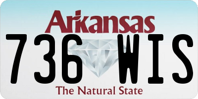 AR license plate 736WIS