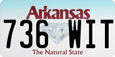 AR license plate 736WIT