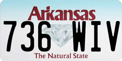 AR license plate 736WIV