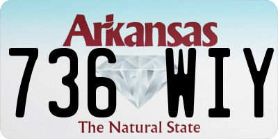AR license plate 736WIY