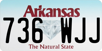 AR license plate 736WJJ