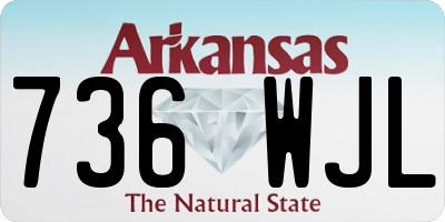 AR license plate 736WJL