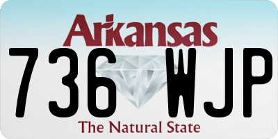 AR license plate 736WJP