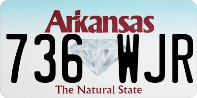 AR license plate 736WJR