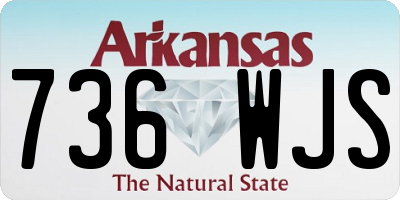 AR license plate 736WJS