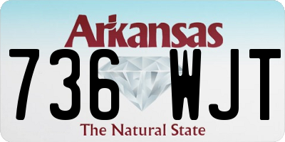 AR license plate 736WJT