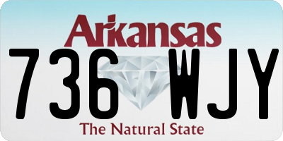 AR license plate 736WJY