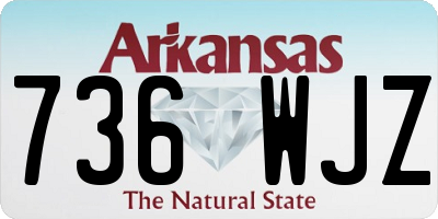 AR license plate 736WJZ