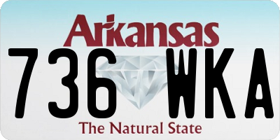 AR license plate 736WKA