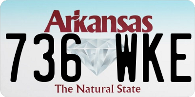 AR license plate 736WKE