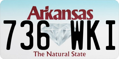 AR license plate 736WKI