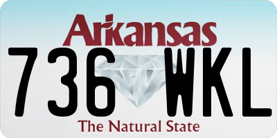 AR license plate 736WKL