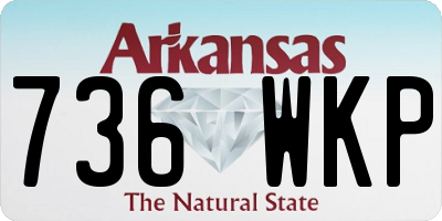 AR license plate 736WKP