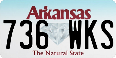 AR license plate 736WKS