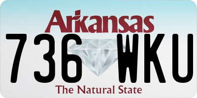 AR license plate 736WKU