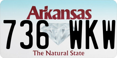 AR license plate 736WKW