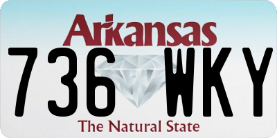 AR license plate 736WKY